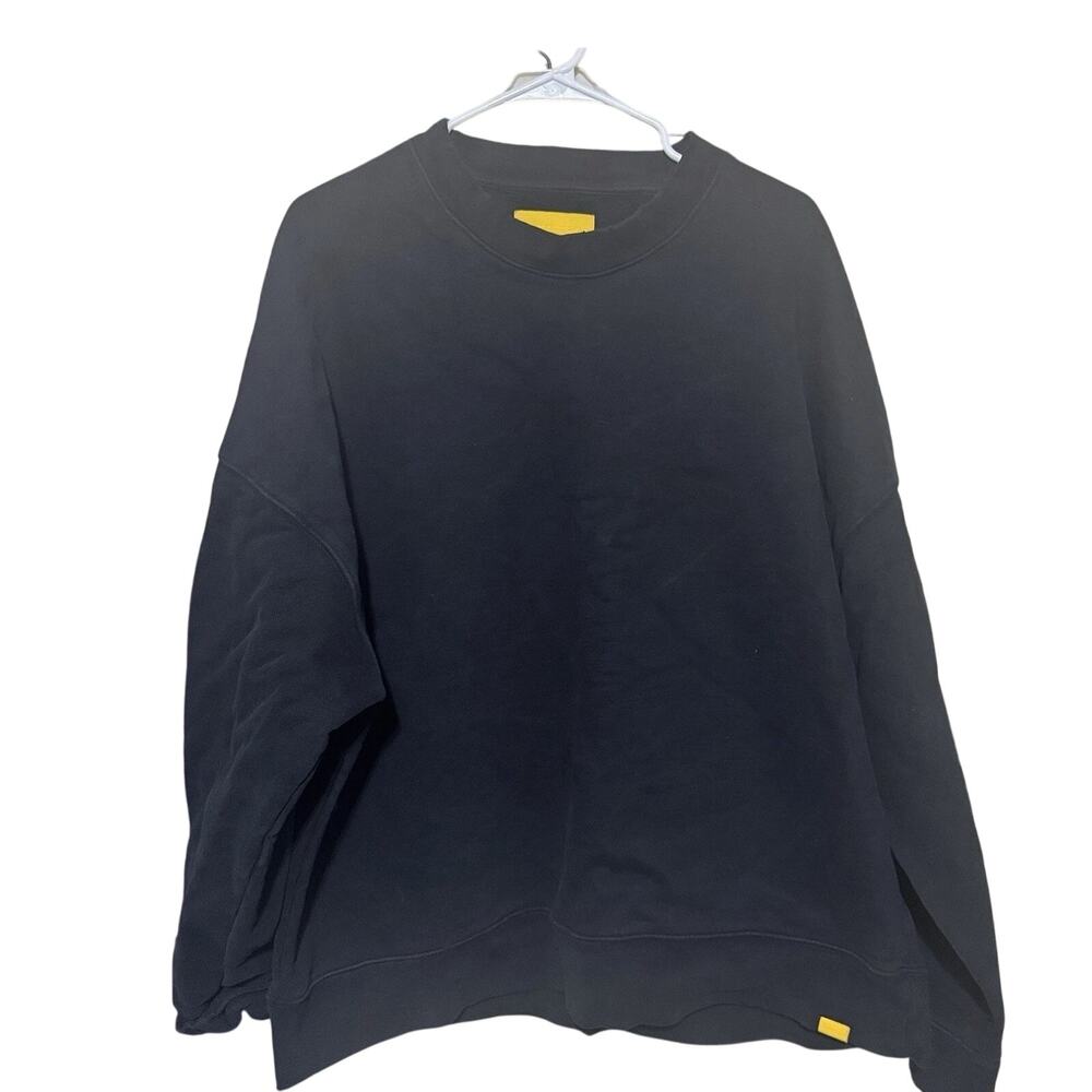 Yellow Tag Portugal Black Sweatshirt Men's Large Heavyweight Crew Neck